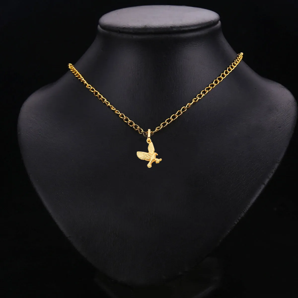 14K Yellow Gold Flying Eagle Pendant