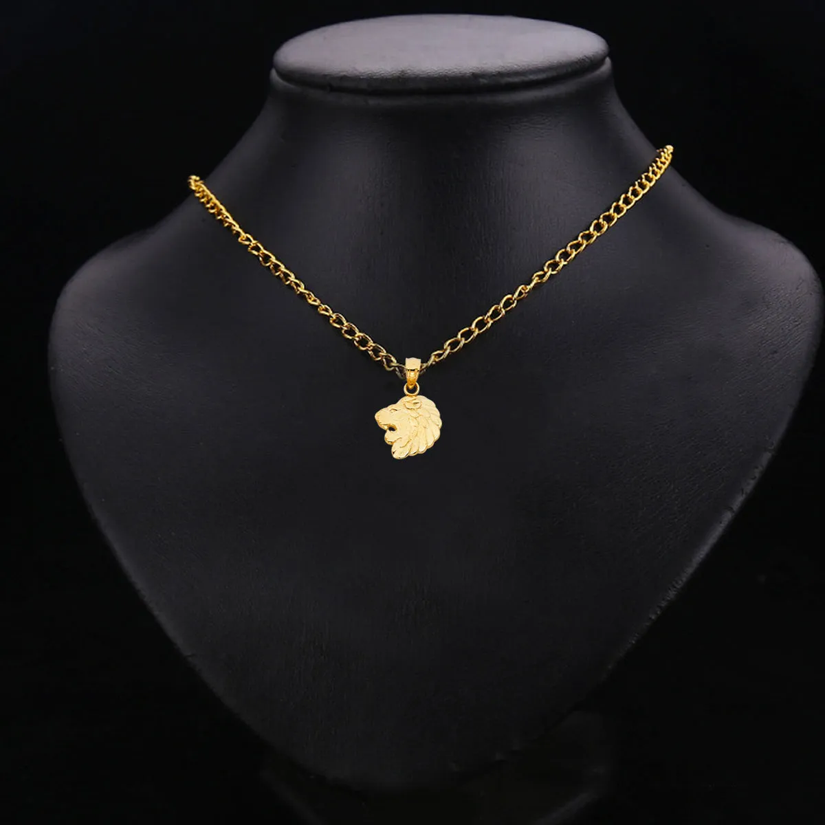 14K Yellow Gold Lion Pendant
