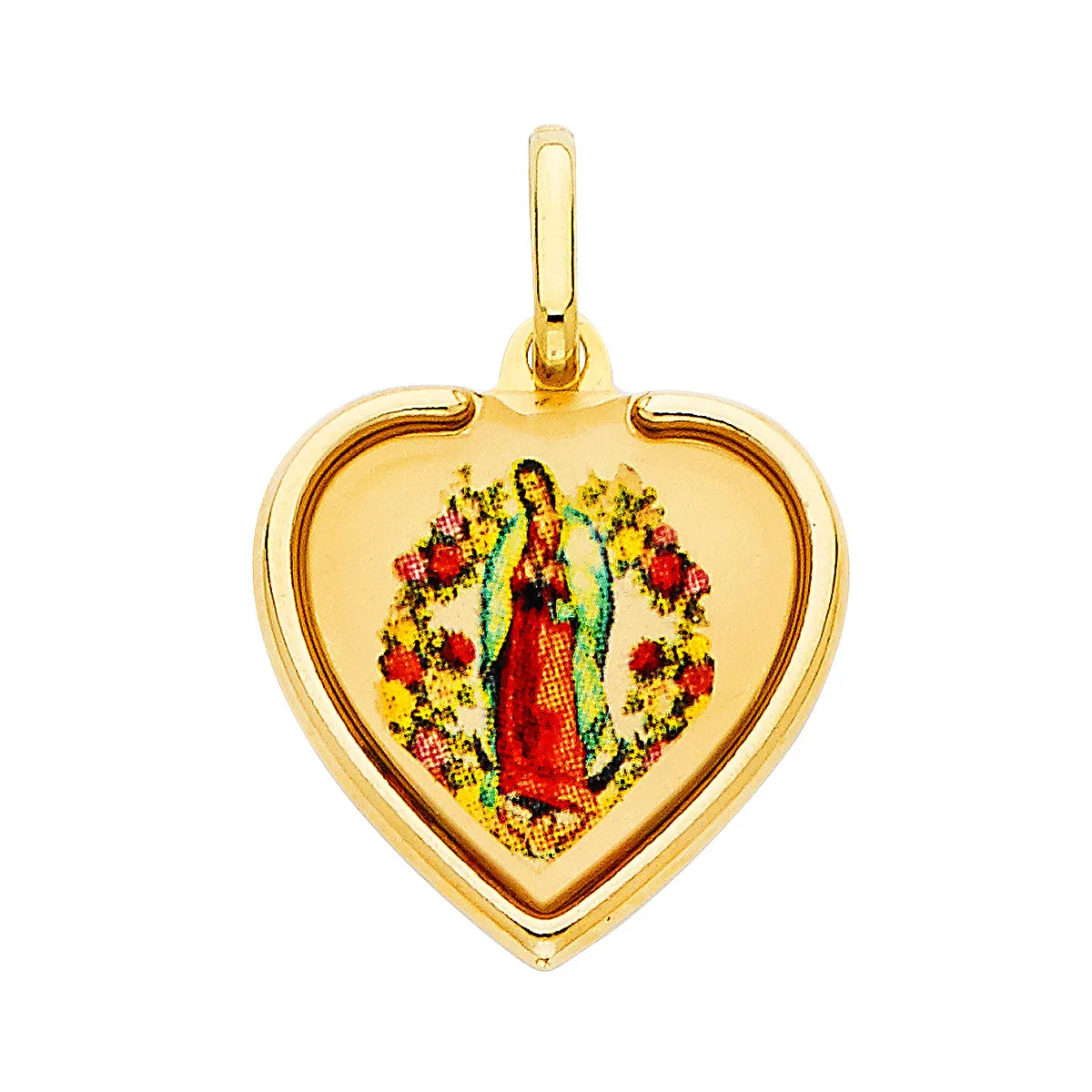 14K Yellow Gold Religious Devine Infant Religious Jesus Pendant