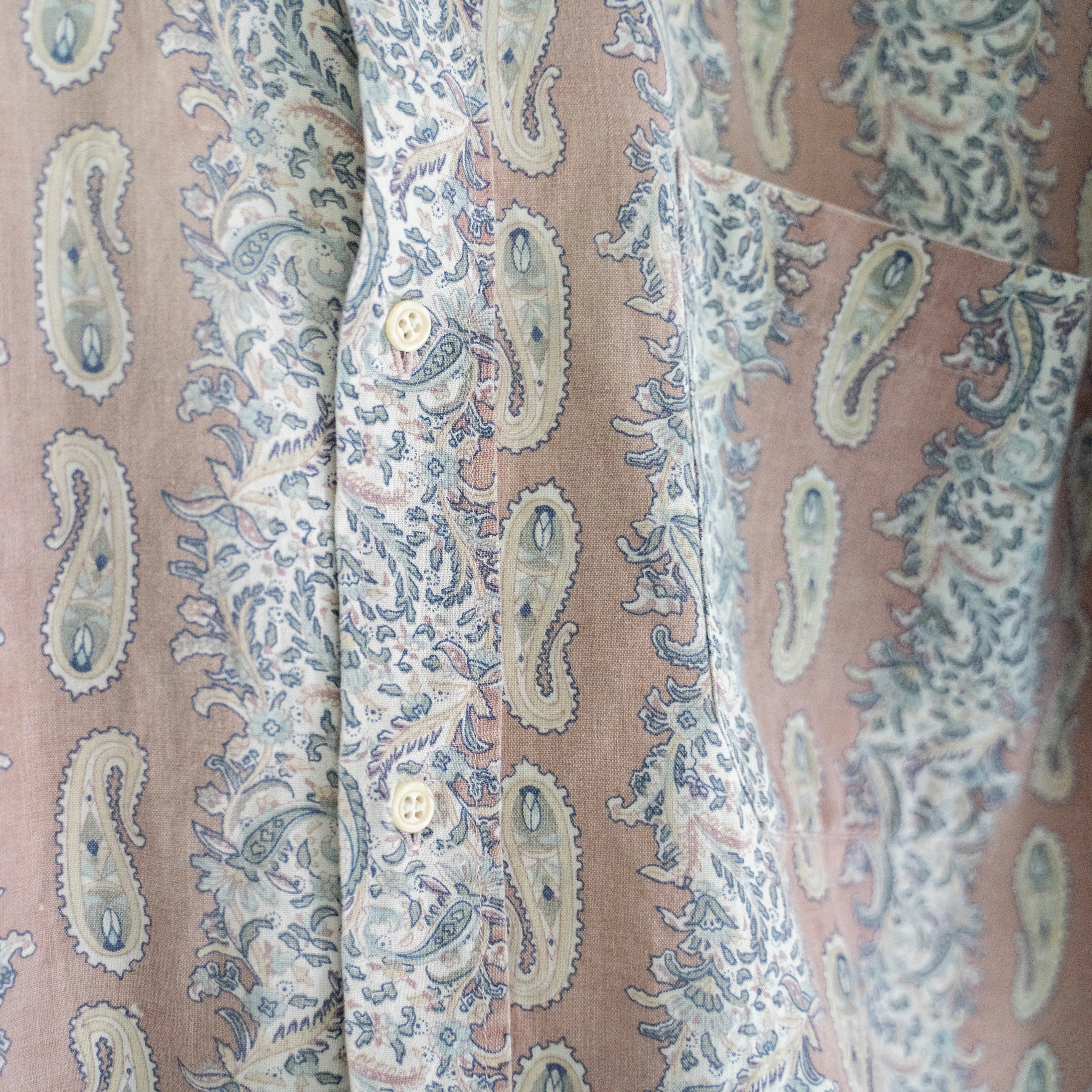 2000s paisley pattern short sleeve shirt 'remake'