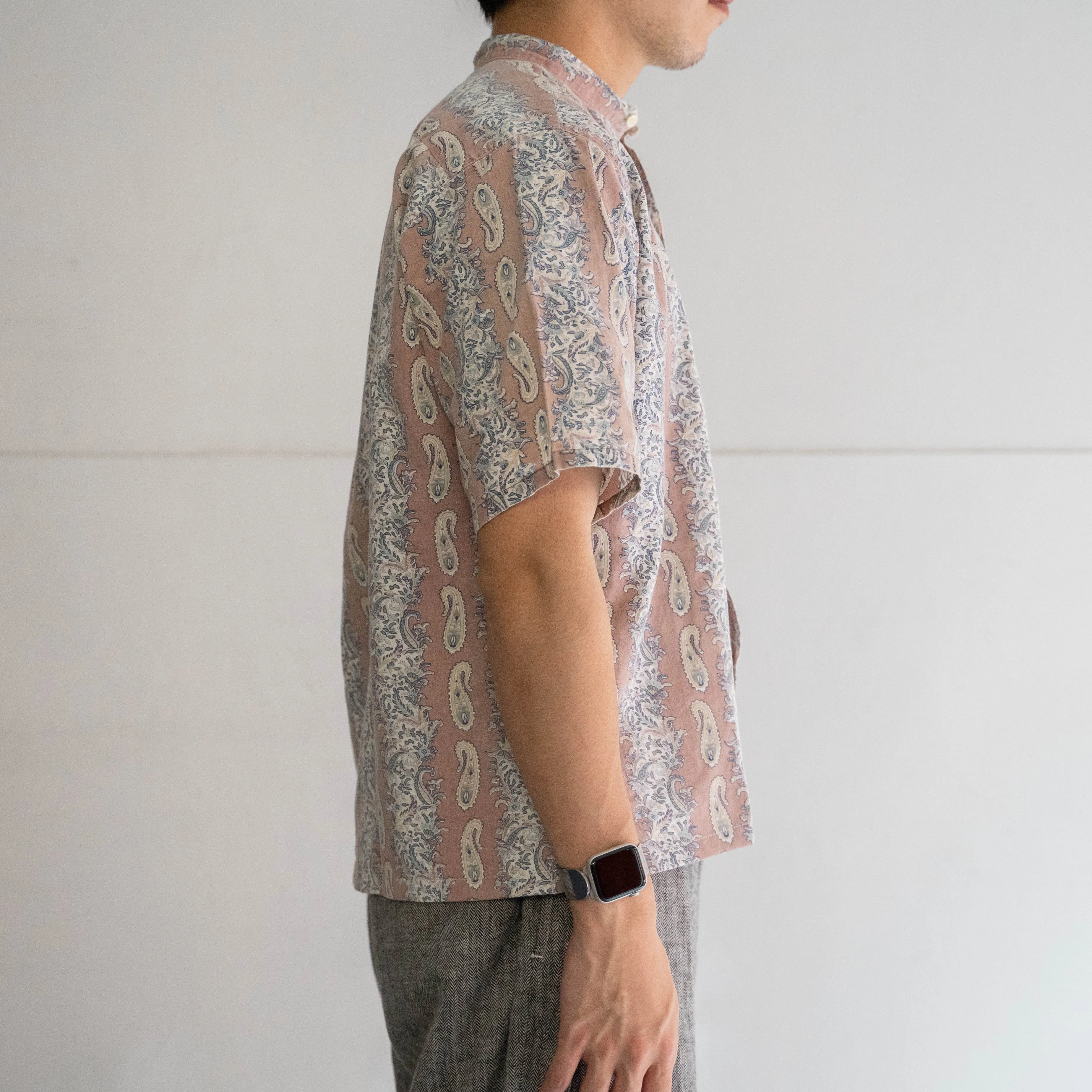 2000s paisley pattern short sleeve shirt 'remake'