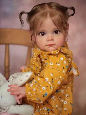 24" Precious Real Life Baby Doll in Floral Romper