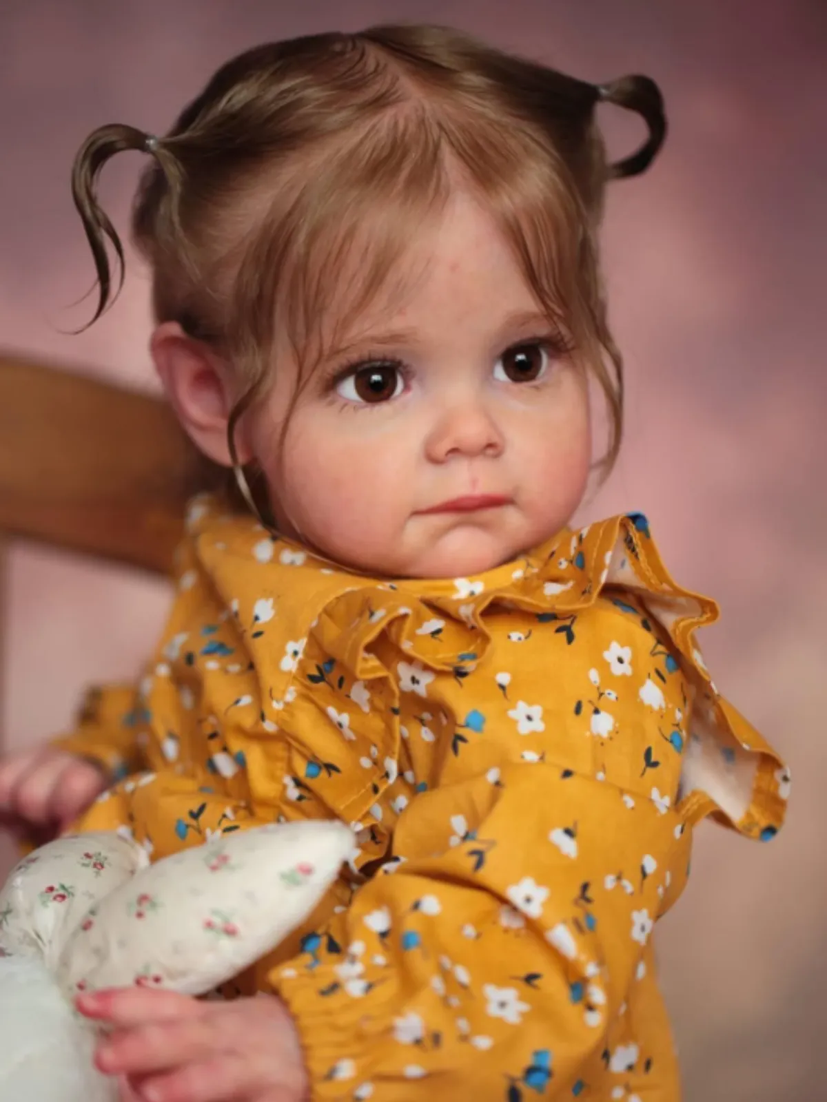 24" Precious Real Life Baby Doll in Floral Romper