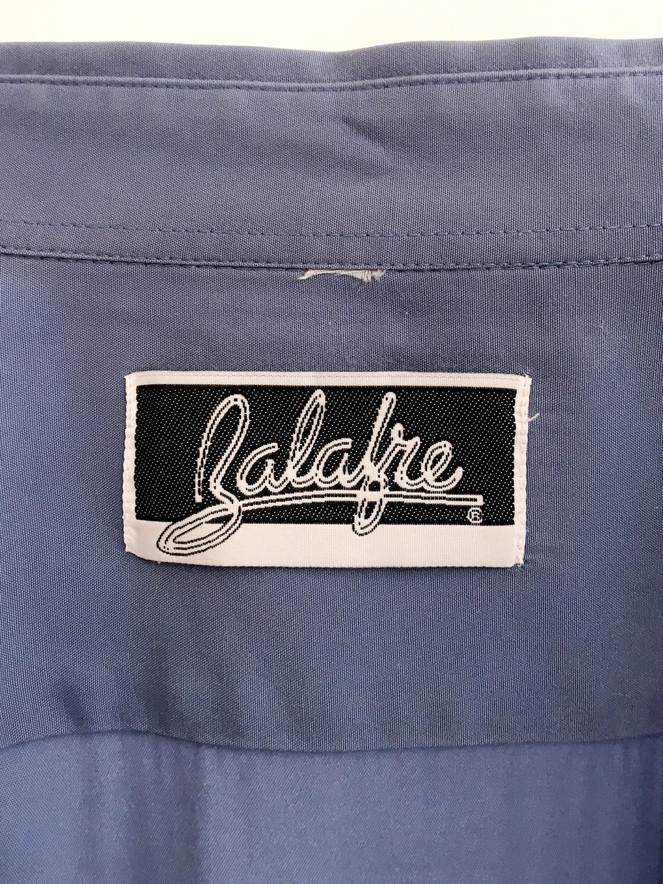 80s vintage unisex shirt, zipped front pockets