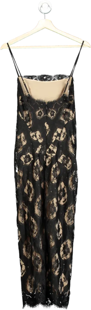Agent Provocateur Black Lace Slip Dress UK 8