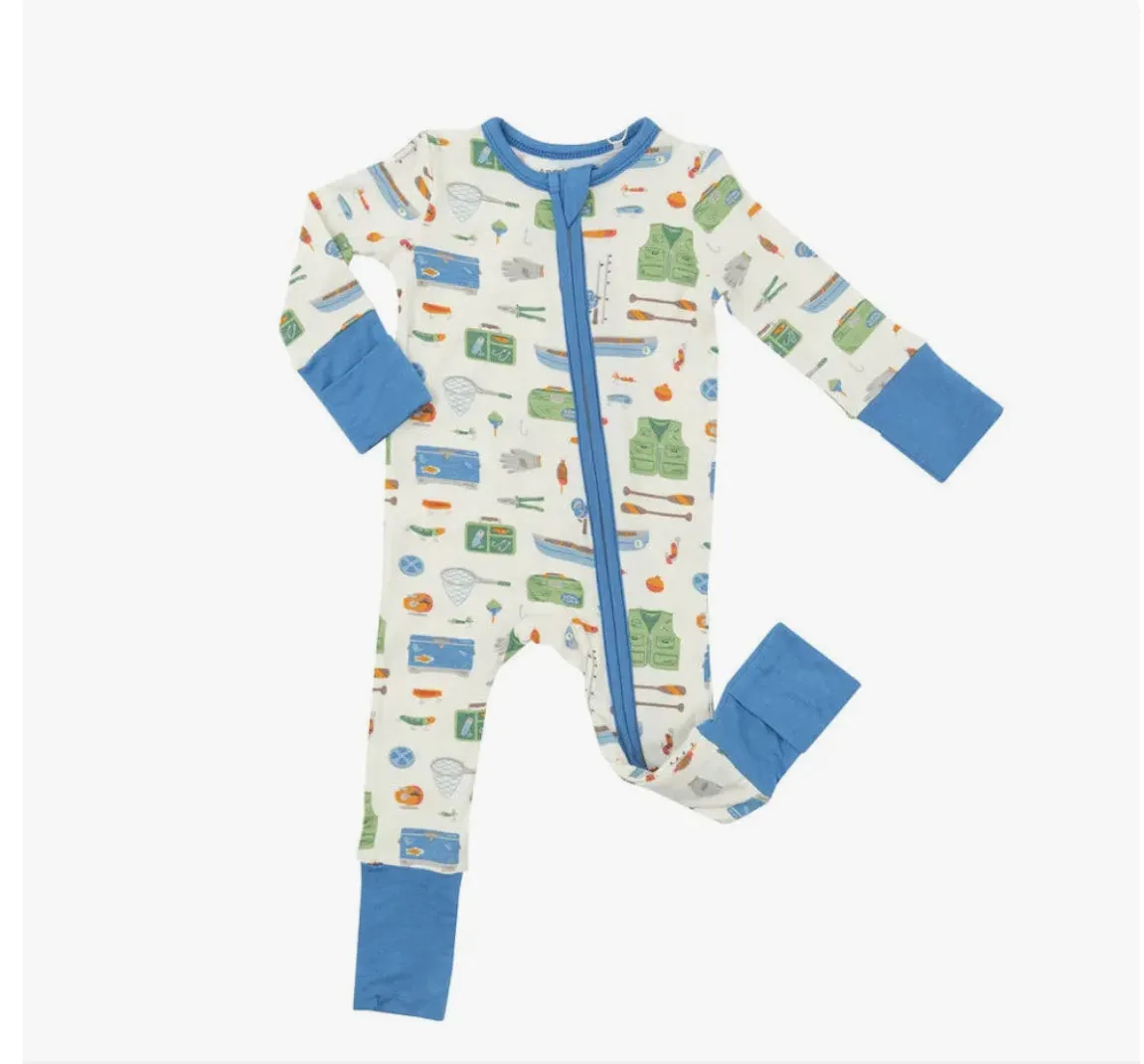 Angel Dear Fishing Tools Zipper Romper