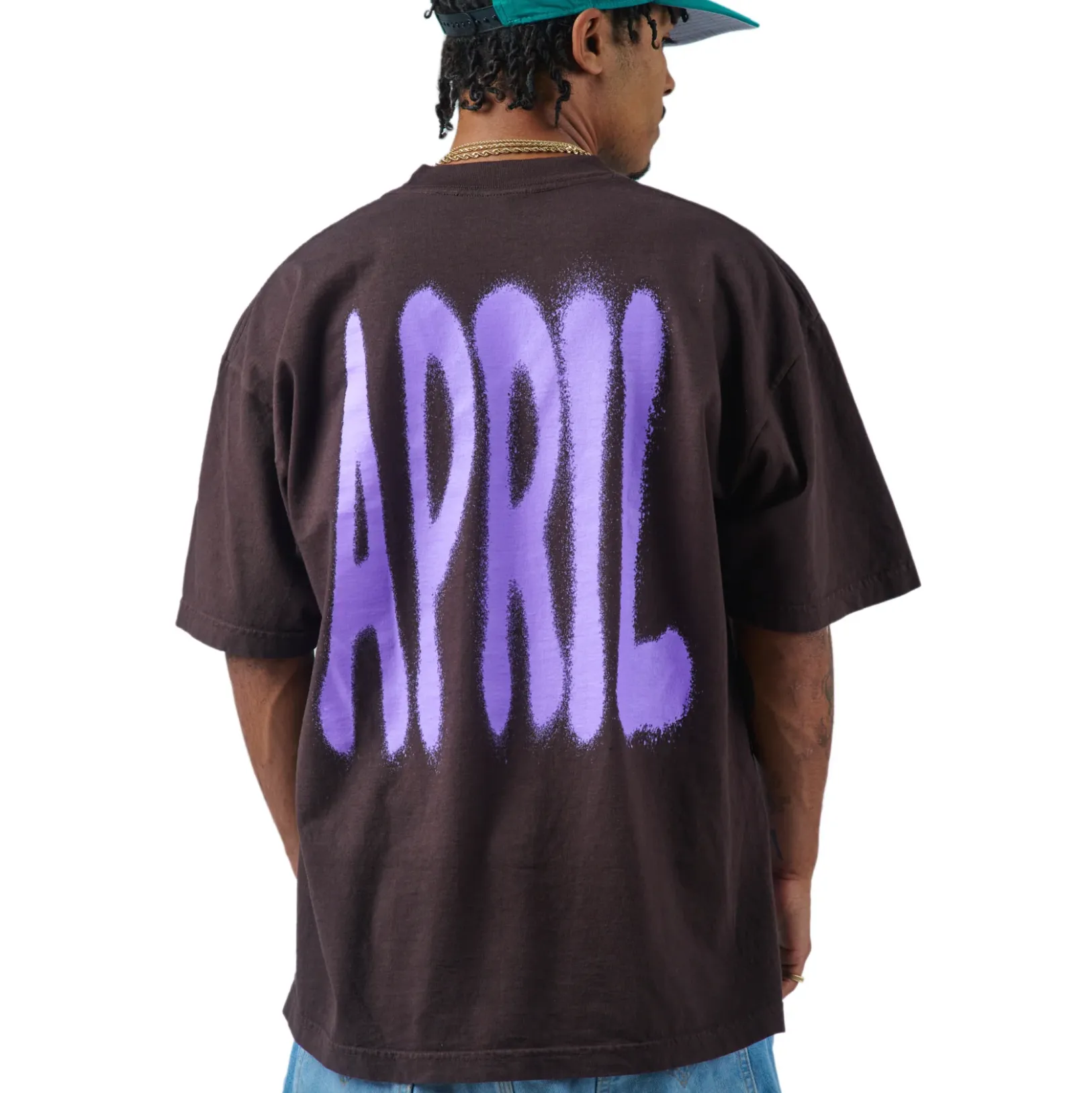 APRIL SPRAY TEE CHOCOLATE
