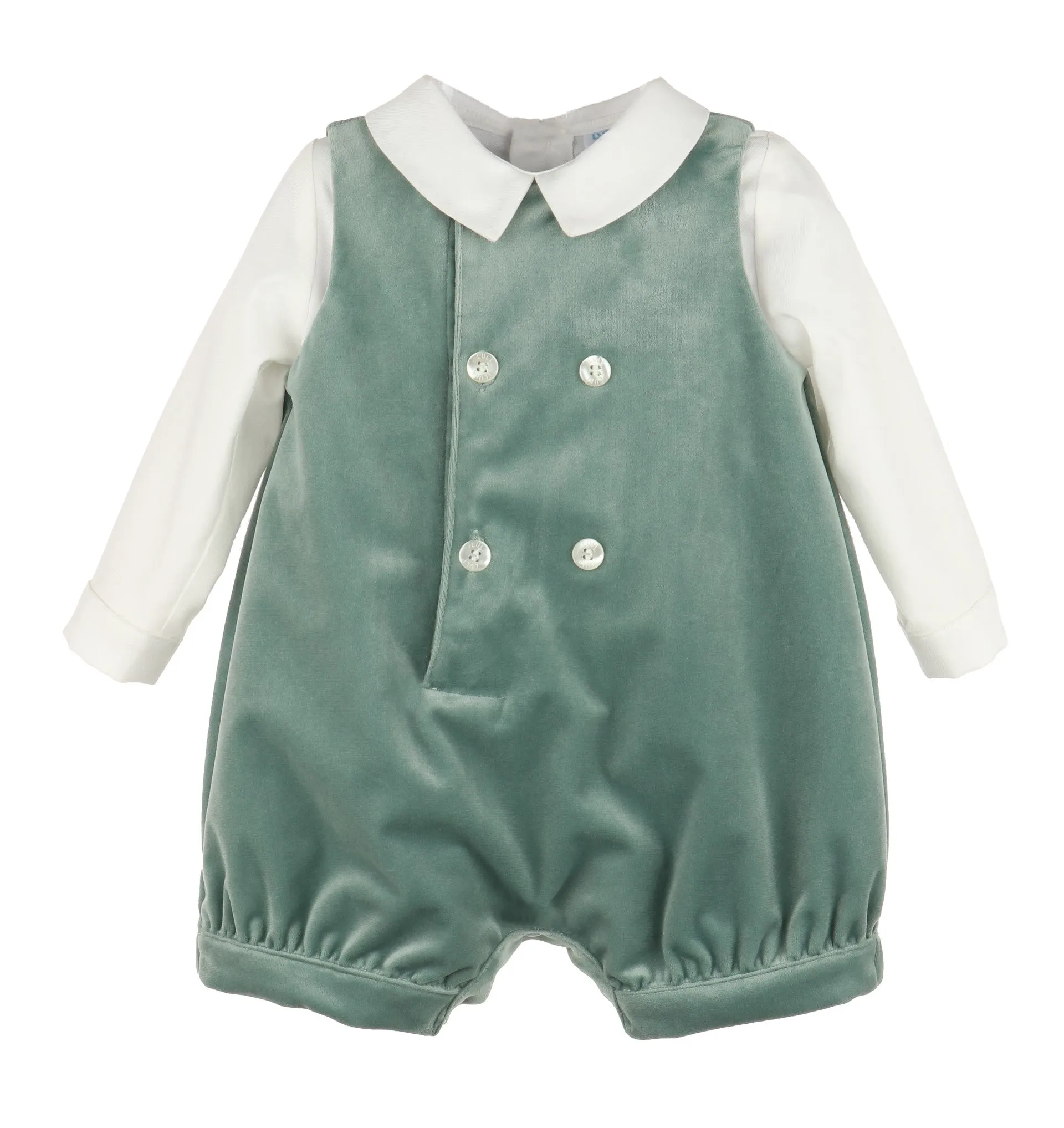 Aqua Deluxe Velvet Boy Romper