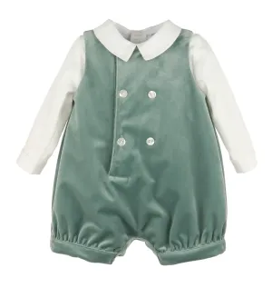 Aqua Deluxe Velvet Boy Romper
