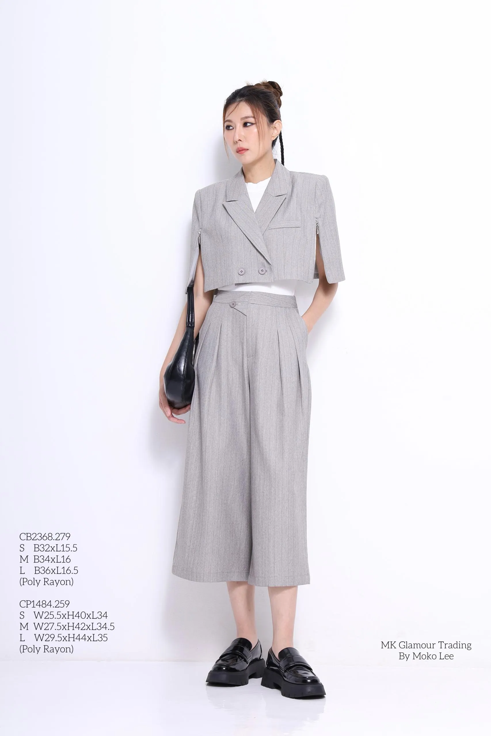 Audrey Cropped Cape Jacket