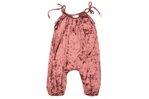 Baby & Girls Soft Velvet Jumper | Rose Wood
