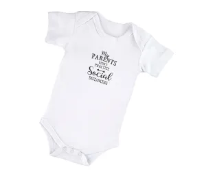 Baby Announcement Jumpsuit - My Parents Didn't Social Distance