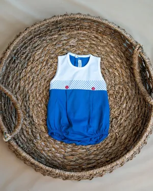 Baby romper texan color