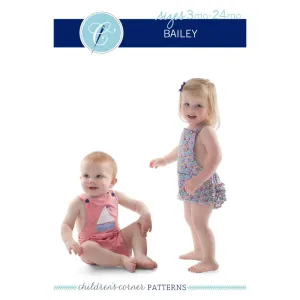 Bailey Romper Pattern - 3-24 Months