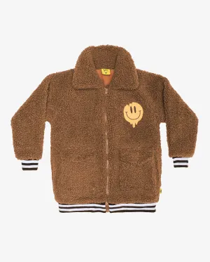 Band of Boys Fluffy Bomber Jacket - Ochre