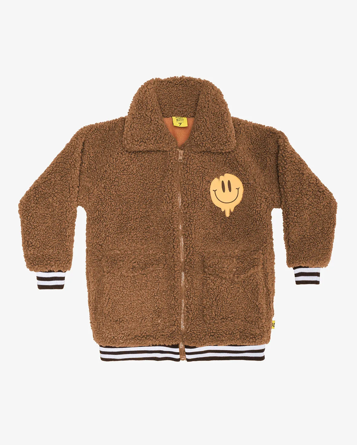 Band of Boys Fluffy Bomber Jacket - Ochre