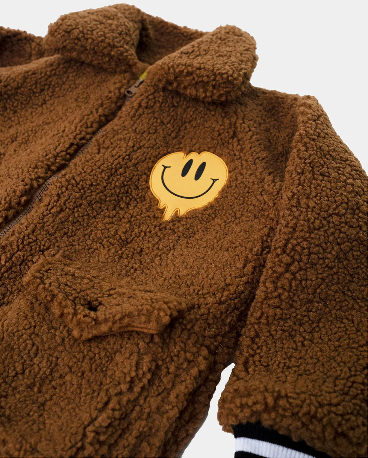 Band of Boys Fluffy Bomber Jacket - Ochre