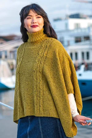 Berroco Millstone Tweed Patterns - Burwell Poncho - PDF Download