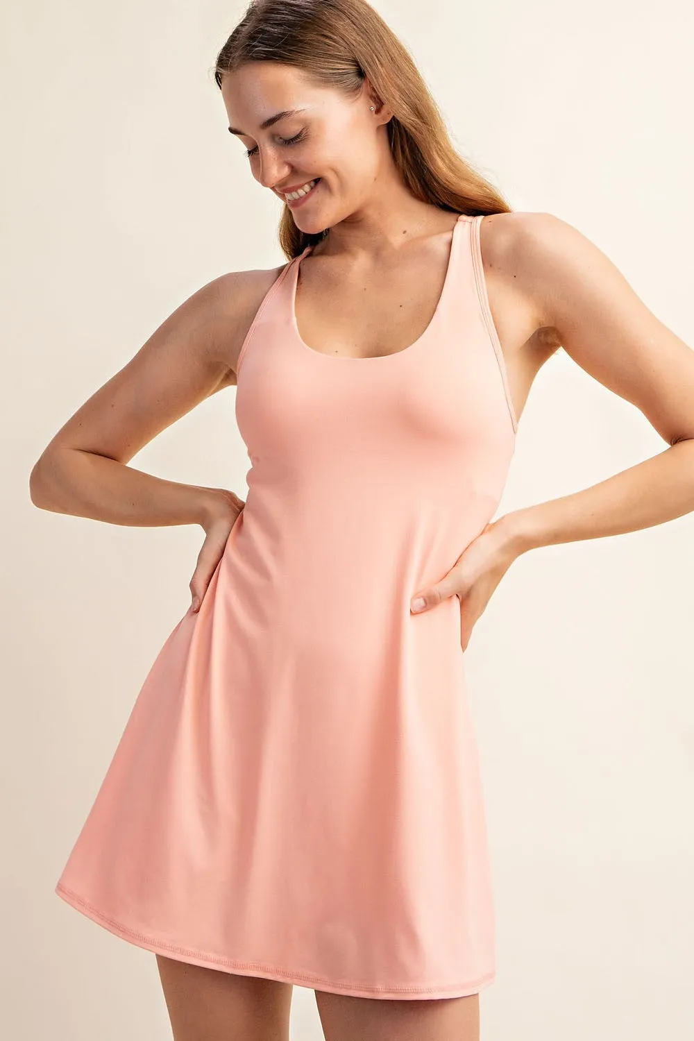 Black Tennis Romper Dress