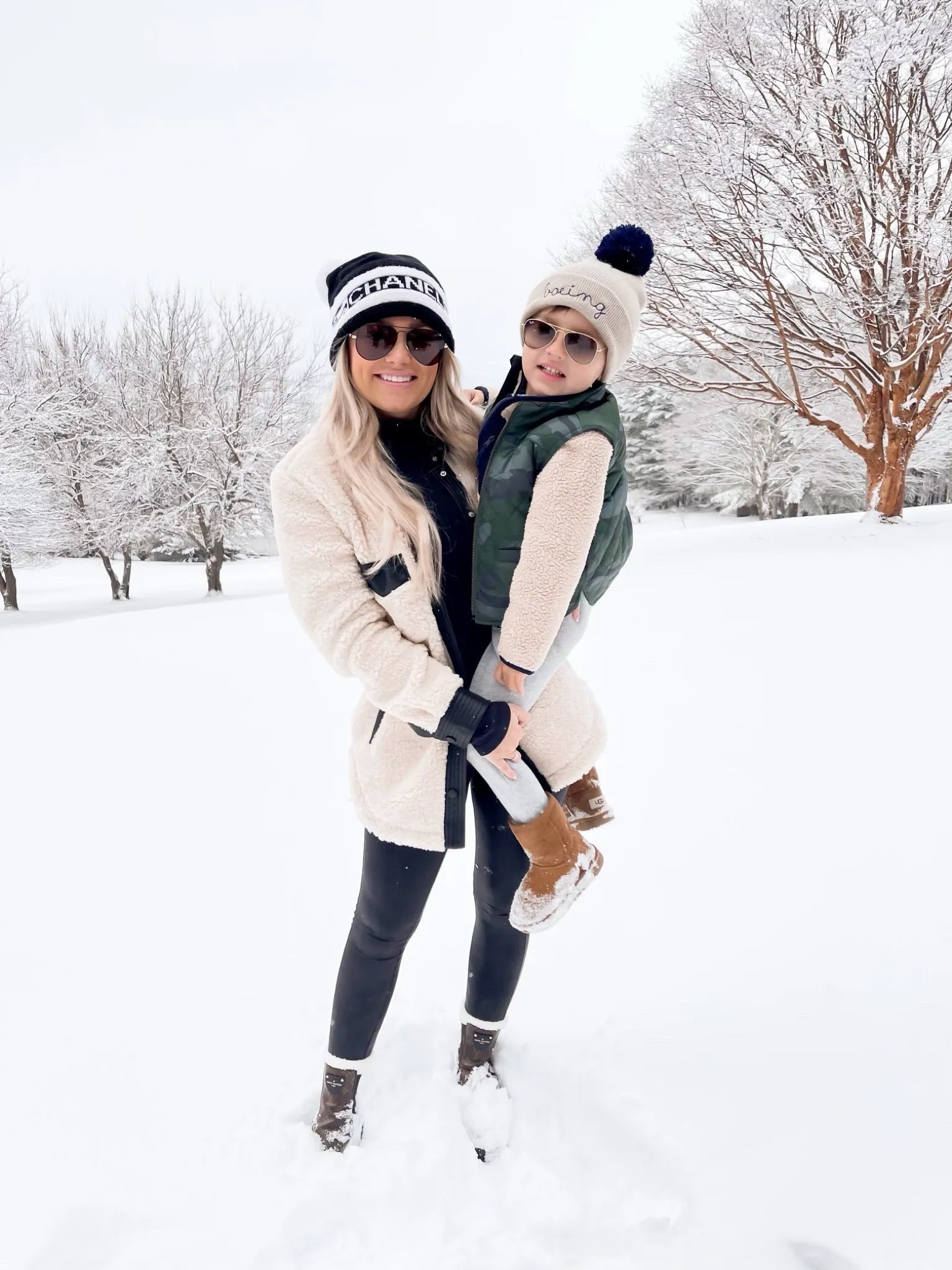 BLANKNYC Cream Faux Fur with Leather Trim Shacket NWT- Size S