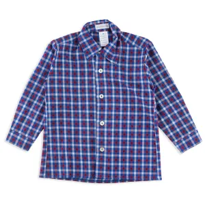 Blue and Red Classic Check Buttondown Shirt