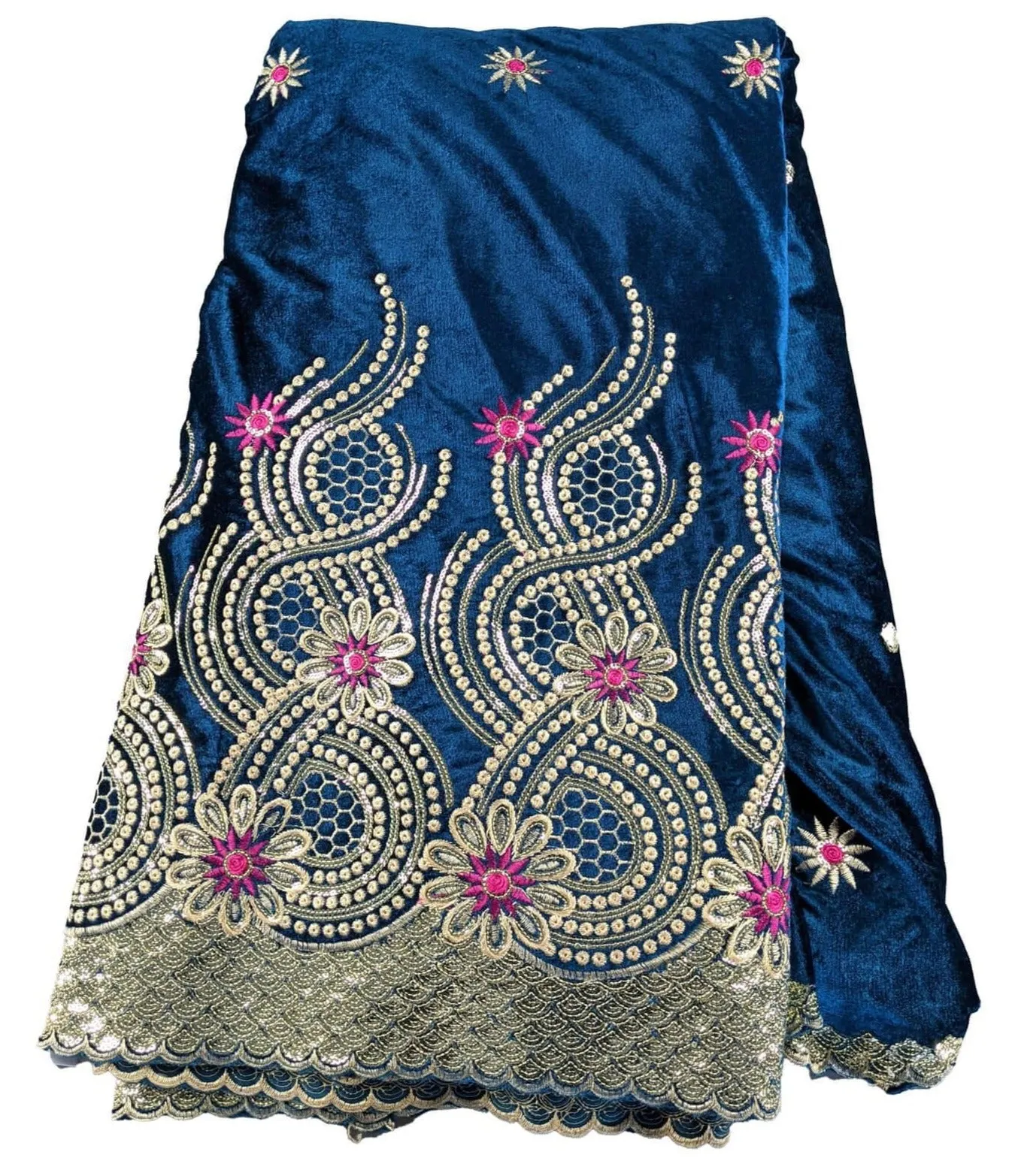 Blue Velvet Fabric