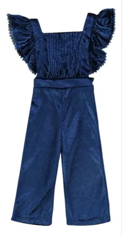 Blue Velvet Romper