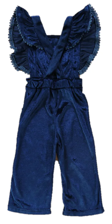 Blue Velvet Romper