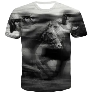 Borse T-shirt Men Competition T-shirts Graphic Raced Tshirt Printed Equestrian T-shirts 3d