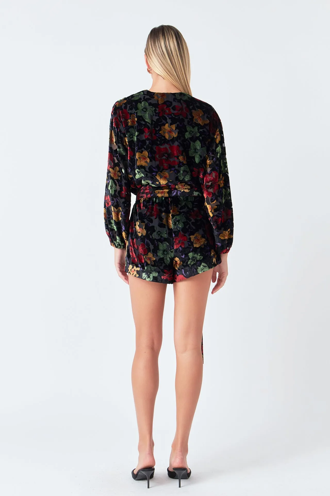 Burnout Velvet Romper