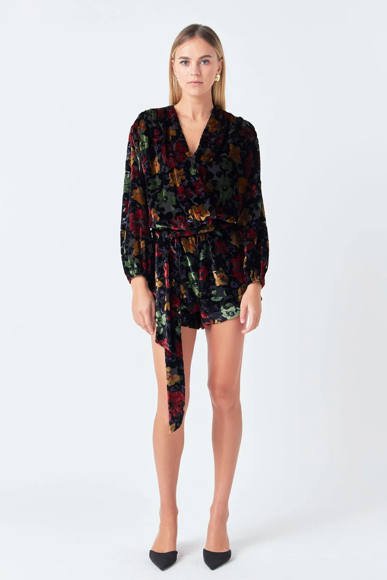Burnout Velvet Romper