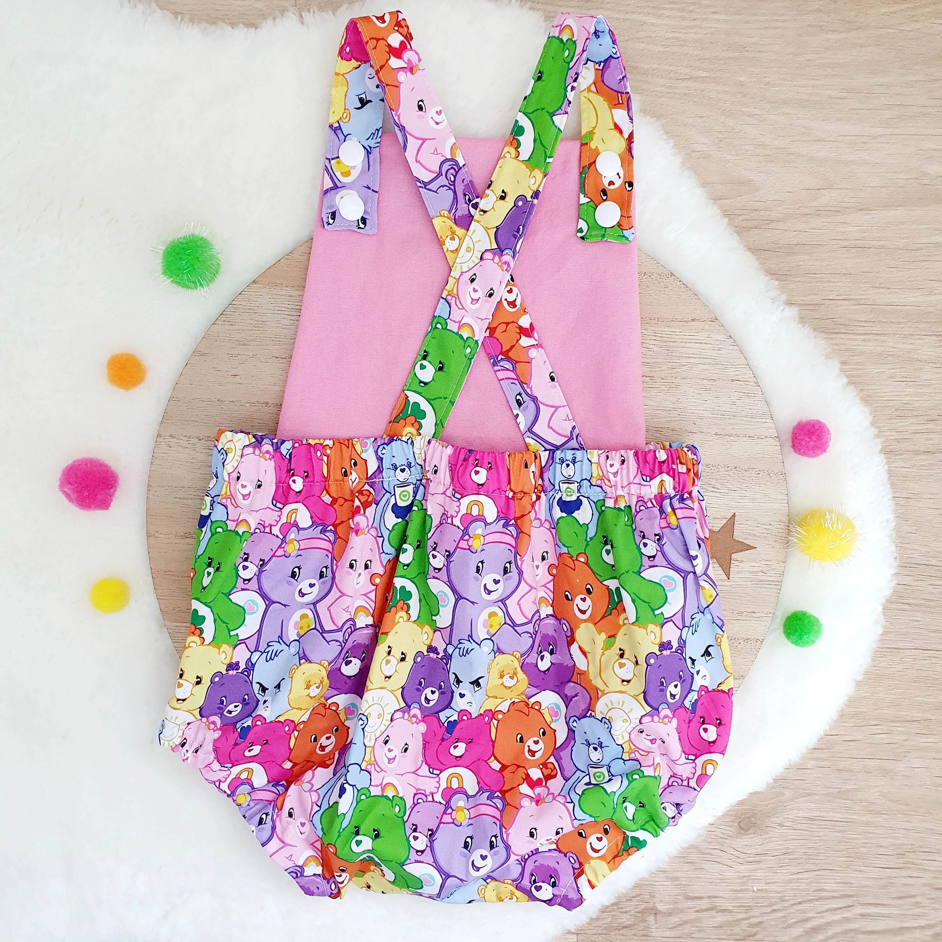 CARE BEARS print Baby / Toddler Romper, Size 2