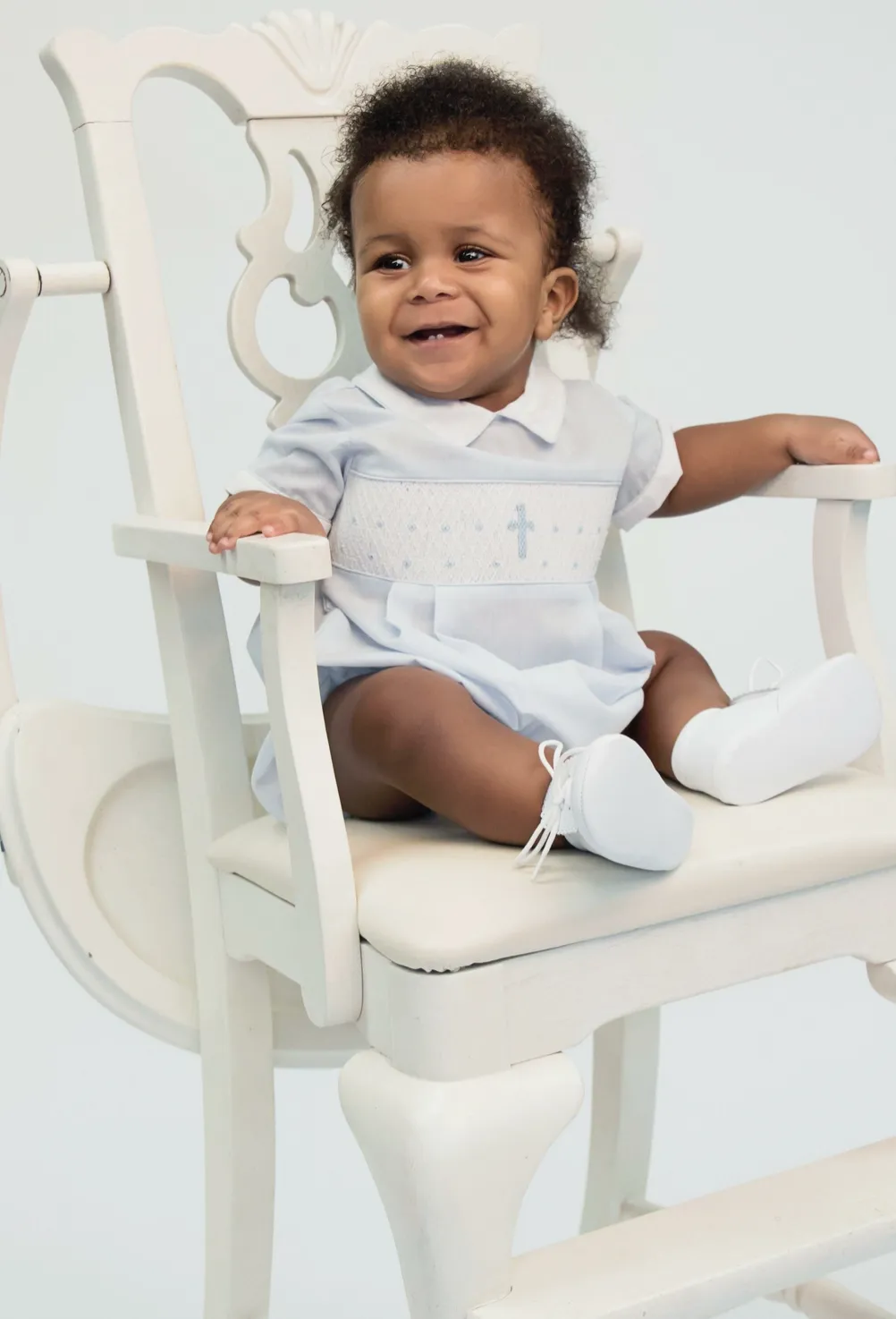 Christening Baptism Cross Romper
