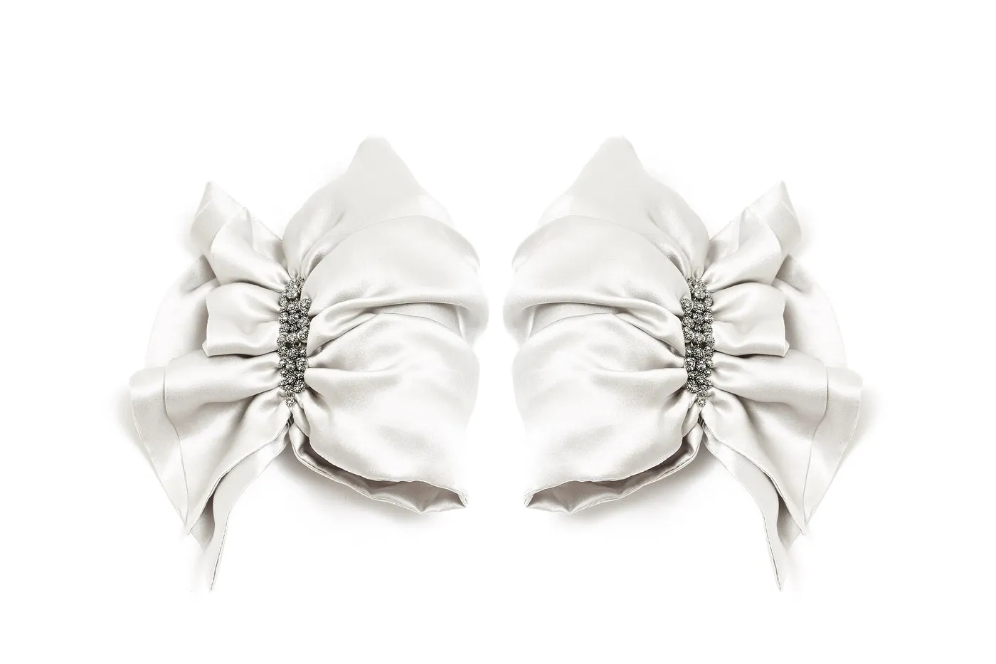 Cindy Silk Cuffs - Grey