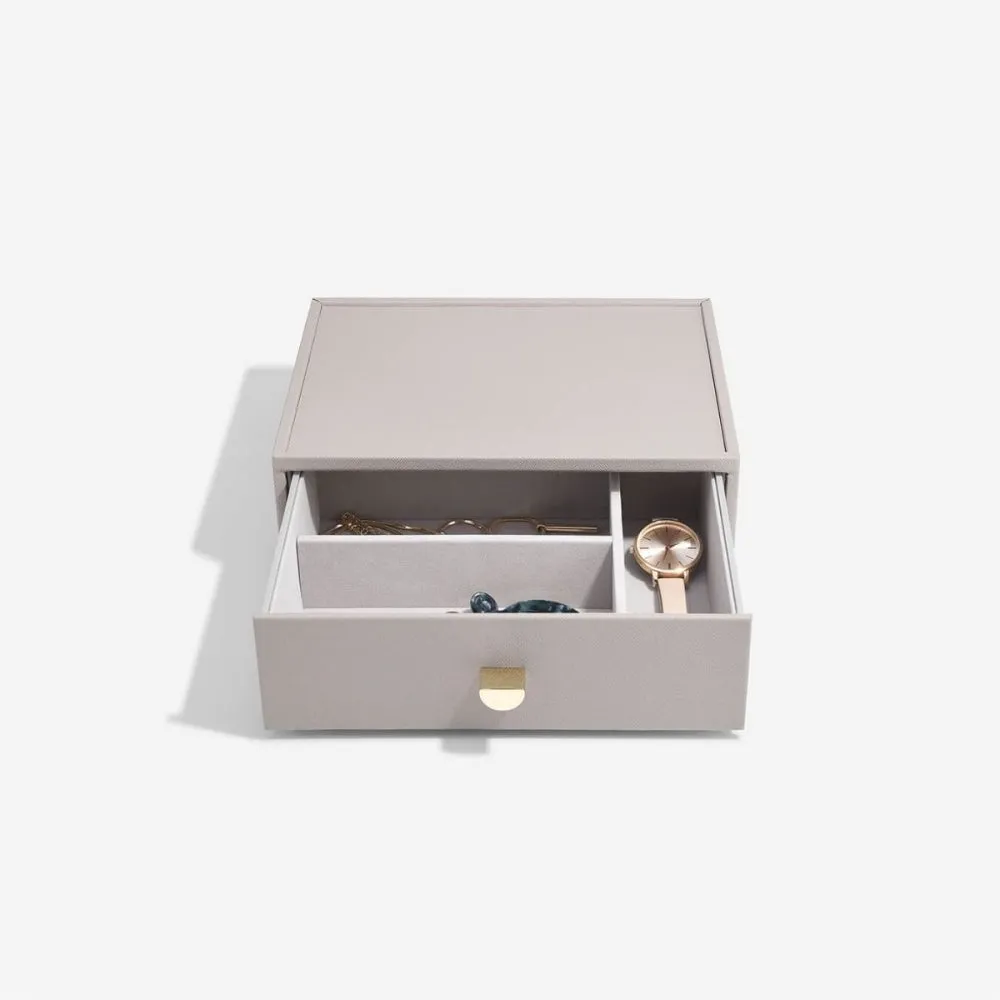 Classic 3 Drawer Jewellery Box - Taupe - 75886
