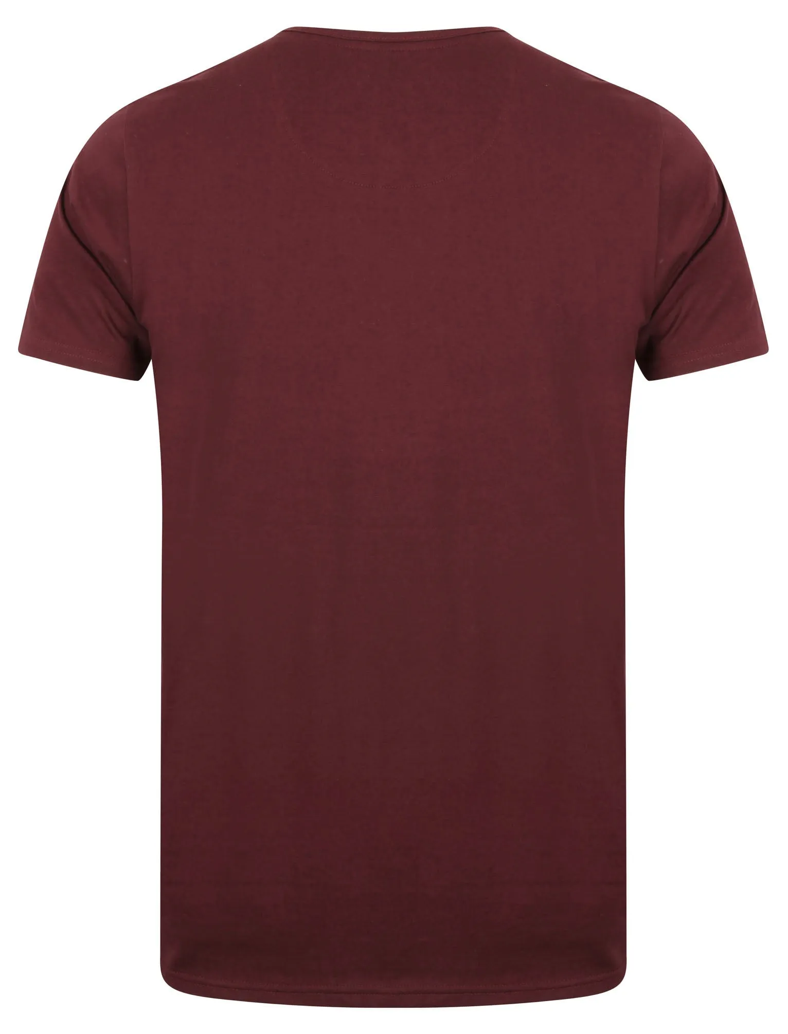 Cook Cotton Jersey T-Shirt with Henley Neckline in Wine Tasting - Le Shark