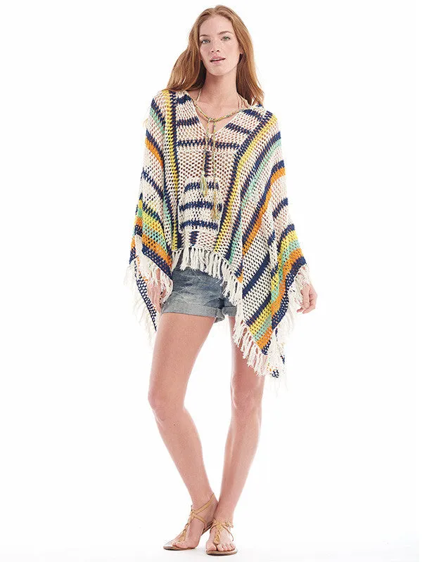 Crochet Baja Poncho Hoodie
