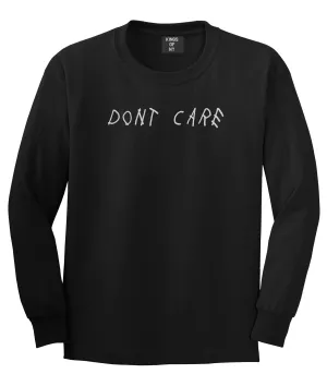 Dont Care Mens Long Sleeve T-Shirt