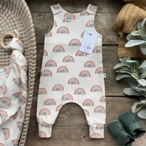 Earthy Rainbow Long Romper | Ready To Post