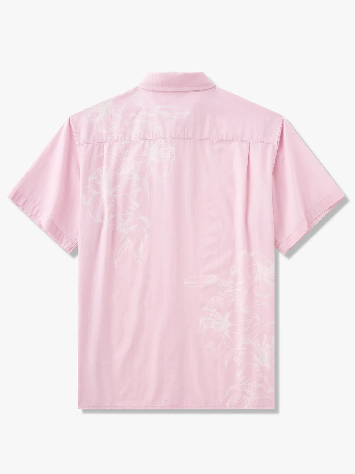 Elegance Pink Hawaiian Cotton Shirt