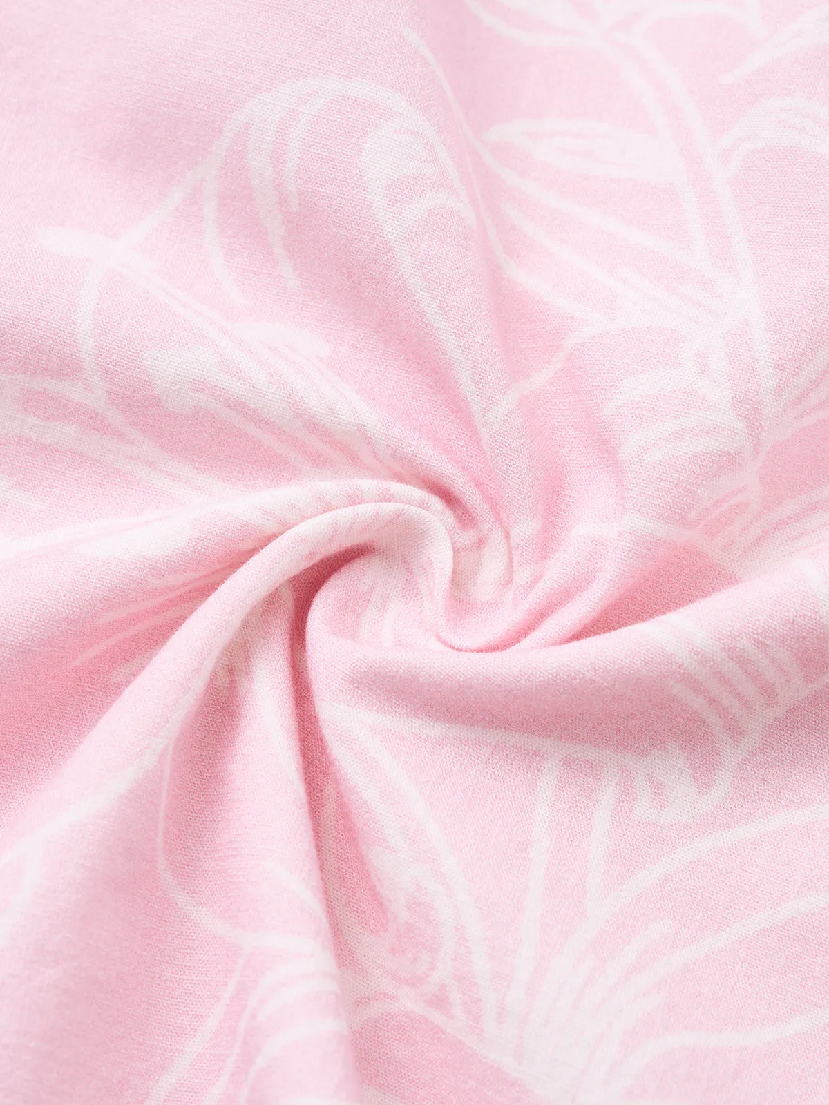 Elegance Pink Hawaiian Cotton Shirt
