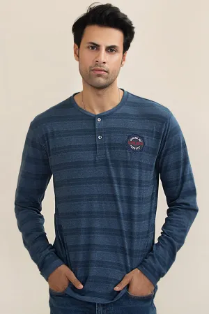 Embroidered Yarn Dyed Henley