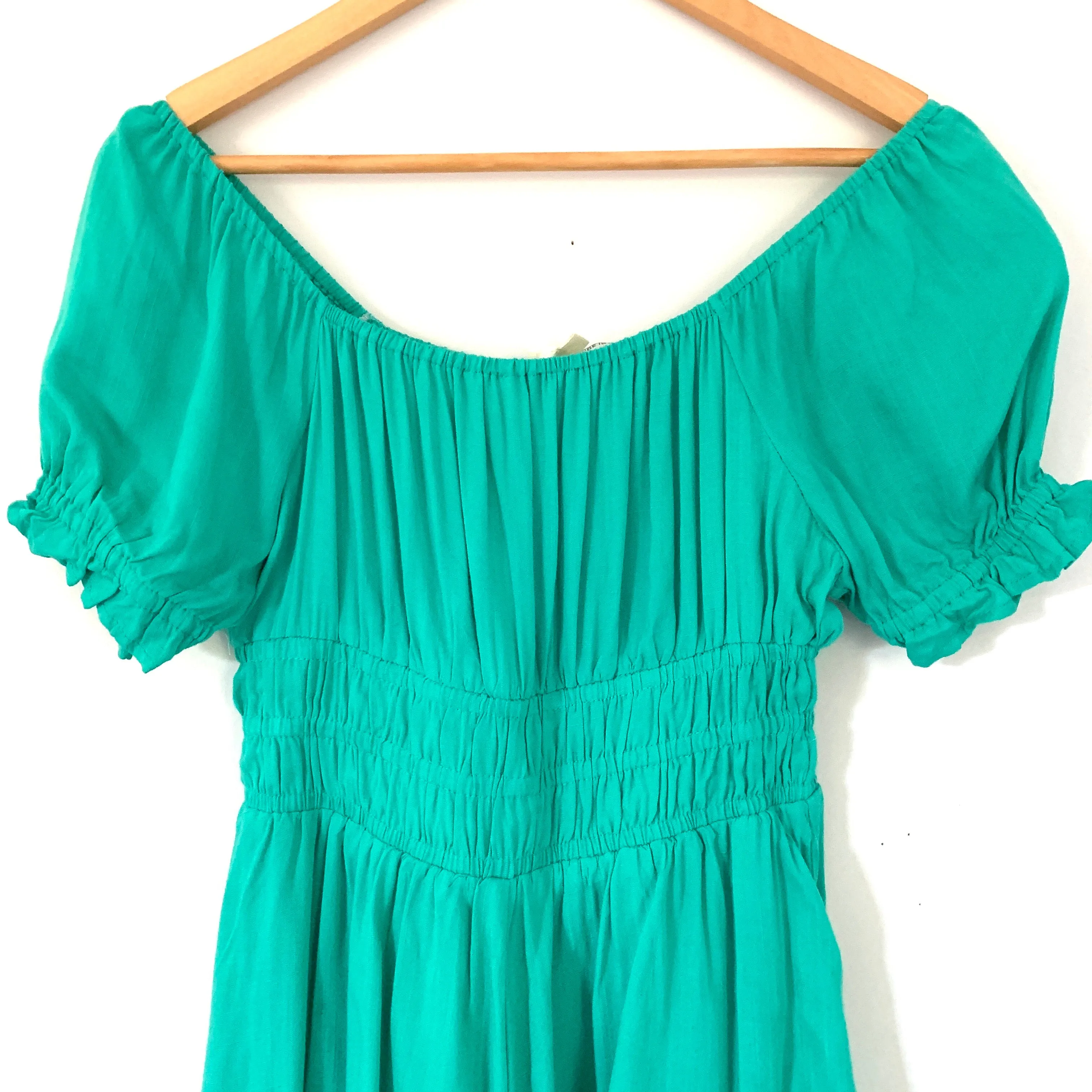Entro Green Off the Shoulder Romper NWT- Size S