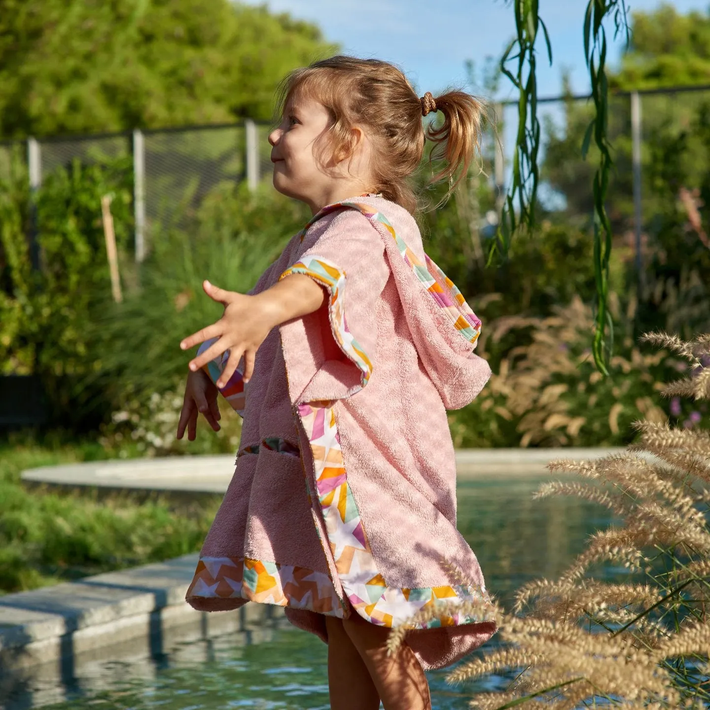 Falling stars kids poncho