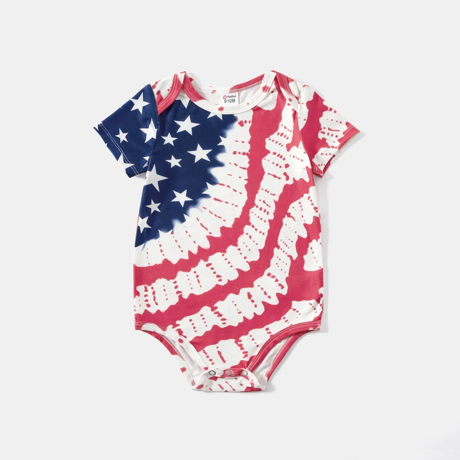 Family Matching Outfits Independence Day Drawstring Short-Sleeve Bodycon and T-Shirts