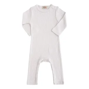 Gray Fog Long Sleeved Modal Romper