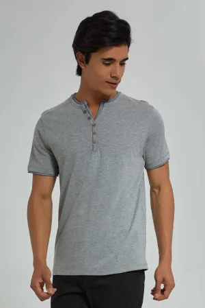 Grey Henley T-Shirt