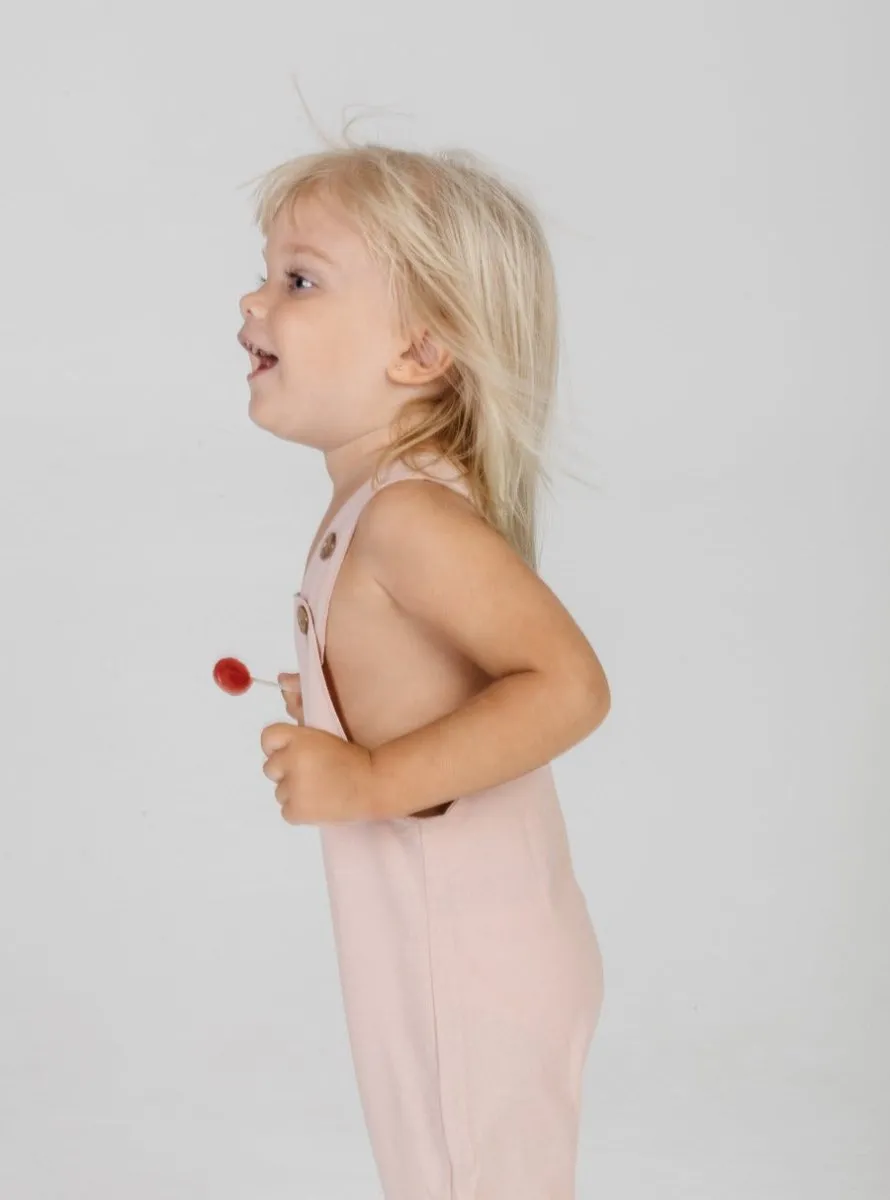 Grow with Me Romper in Dusty Pink