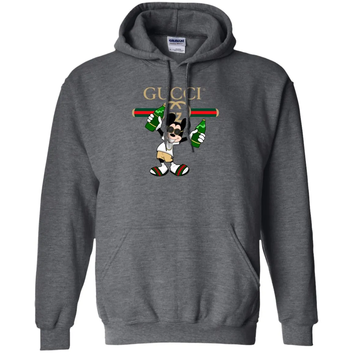 Gucci Mickey Mouse Drink Beer T-shirt Pullover Hoodie Sweatshirt