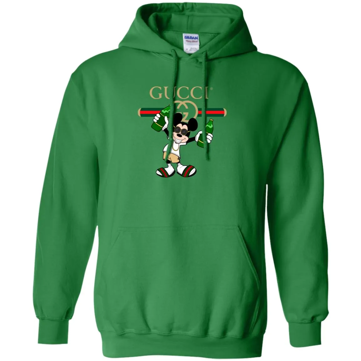 Gucci Mickey Mouse Drink Beer T-shirt Pullover Hoodie Sweatshirt